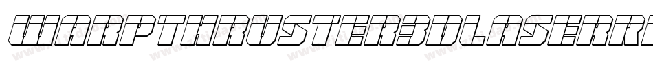 WarpThruster3DLaserRegular-n79O字体转换