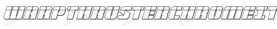 WarpThrusterChromeItalic-Ypr2字体转换