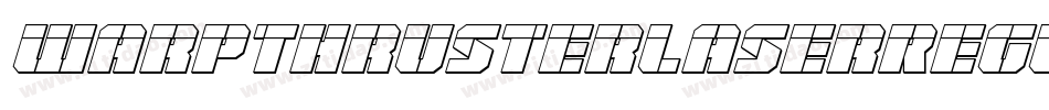 WarpThrusterLaserRegular-Xx0G字体转换