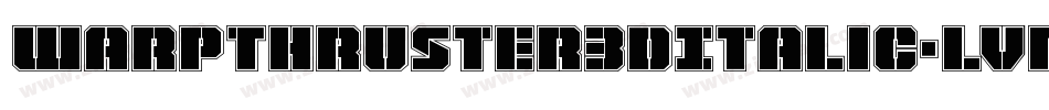 WarpThruster3DItalic-lvRw字体转换