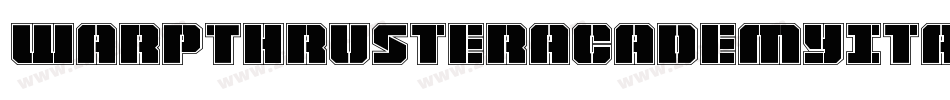 WarpThrusterAcademyItalic-BMrw字体转换
