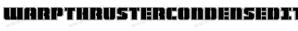 WarpThrusterCondensedItalic-MgXP字体转换