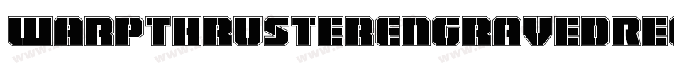 WarpThrusterEngravedRegular-KLPX字体转换