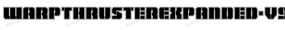 WarpThrusterExpanded-v979字体转换 WarpThrusterExpanded-v979字体转换