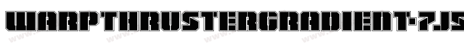 WarpThrusterGradient-7J54字体转换