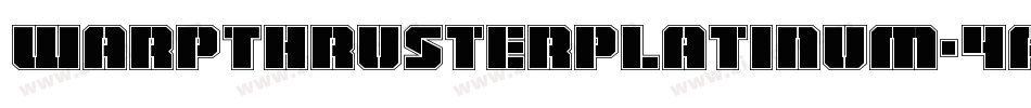 WarpThrusterPlatinum-4A24字体转换