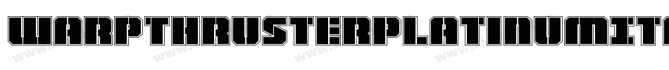 WarpThrusterPlatinumItalic-03Yd字体转换