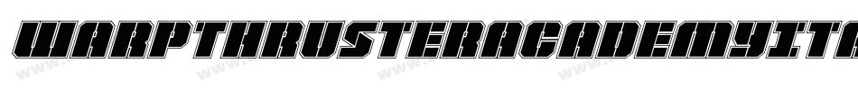WarpThrusterAcademyItalic-BMrw字体转换