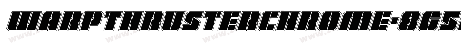 WarpThrusterChrome-8G5n字体转换