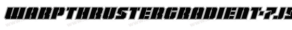 WarpThrusterGradient-7J54字体转换