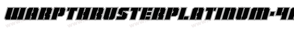 WarpThrusterPlatinum-4A24字体转换