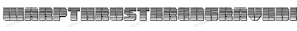WarpThrusterEngravedRegular-KLPX字体转换