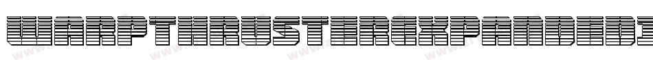 WarpThrusterExpandedItalic-w0m6字体转换