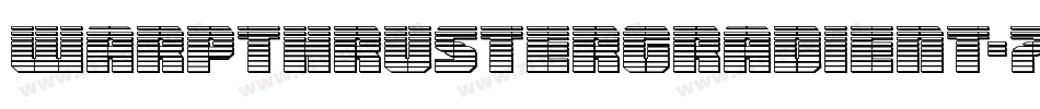 WarpThrusterGradient-7J54字体转换