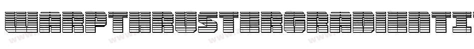 WarpThrusterGradientItalic-mwB5字体转换