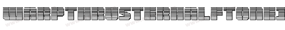 WarpThrusterHalfToneItalic-P0m7字体转换