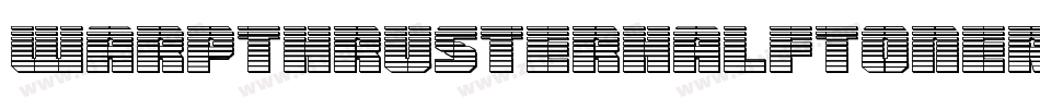 WarpThrusterHalfToneRegular-dRXZ字体转换
