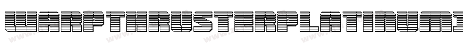 WarpThrusterPlatinumItalic-03Yd字体转换
