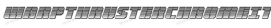 WarpThrusterChromeItalic-Ypr2字体转换