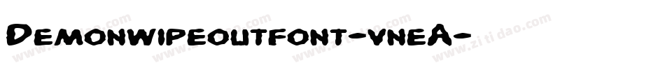Demonwipeoutfont-vneA字体转换