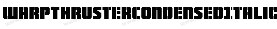 WarpThrusterCondensedItalic-MgXP字体转换