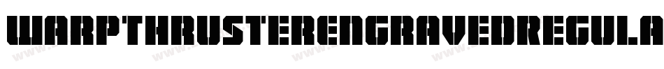 WarpThrusterEngravedRegular-KLPX字体转换