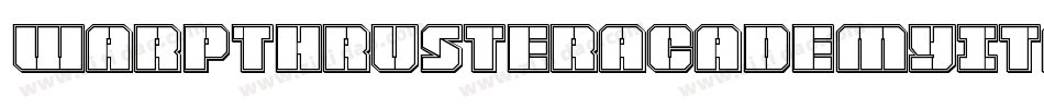WarpThrusterAcademyItalic-BMrw字体转换