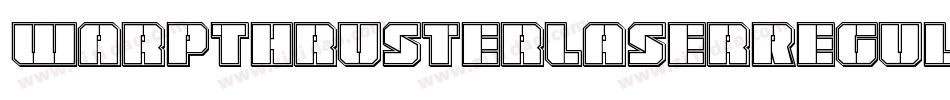 WarpThrusterLaserRegular-Xx0G字体转换