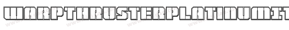 WarpThrusterPlatinumItalic-03Yd字体转换
