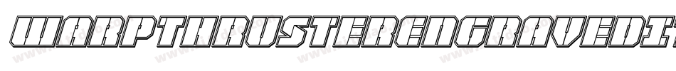 WarpThrusterEngravedItalic-2p5o字体转换