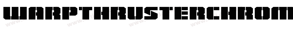 WarpThrusterChrome-8G5n字体转换