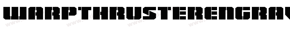 WarpThrusterEngravedItalic-2p5o字体转换