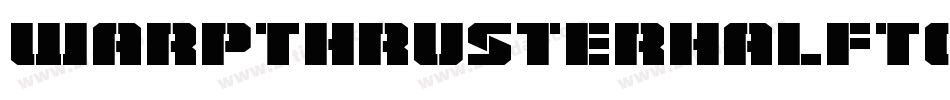WarpThrusterHalfToneRegular-dRXZ字体转换