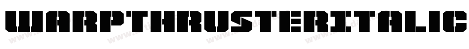 WarpThrusterItalic-LX23字体转换