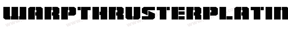 WarpThrusterPlatinumItalic-03Yd字体转换