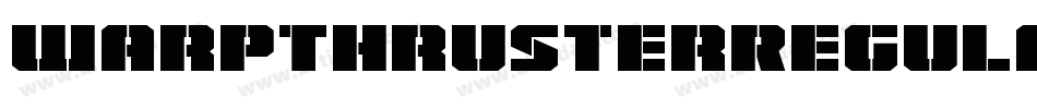 WarpThrusterRegular-yWPV字体转换