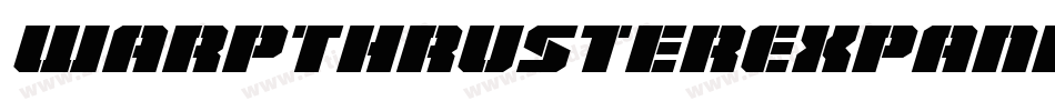 WarpThrusterExpandedItalic-w0m6字体转换