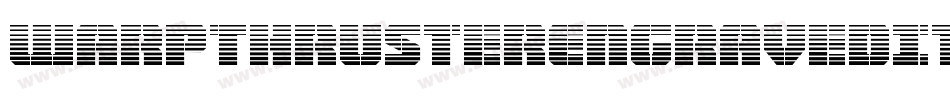 WarpThrusterEngravedItalic-2p5o字体转换