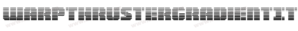 WarpThrusterGradientItalic-mwB5字体转换
