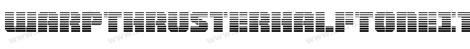 WarpThrusterHalfToneItalic-P0m7字体转换