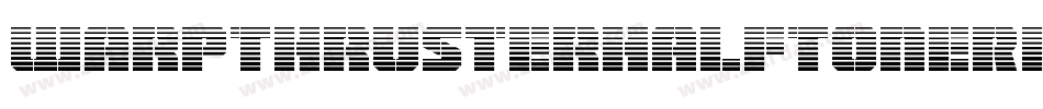 WarpThrusterHalfToneRegular-dRXZ字体转换