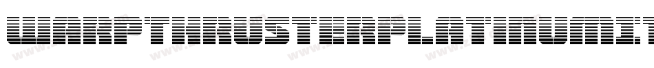 WarpThrusterPlatinumItalic-03Yd字体转换