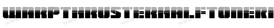 WarpThrusterHalfToneRegular-dRXZ字体转换