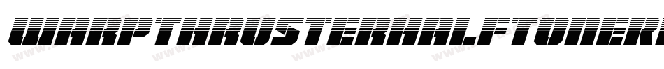 WarpThrusterHalfToneRegular-dRXZ字体转换