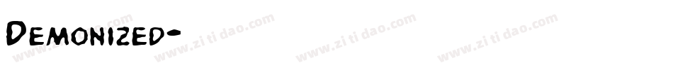 Demonized字体转换