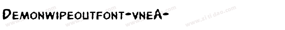Demonwipeoutfont-vneA字体转换