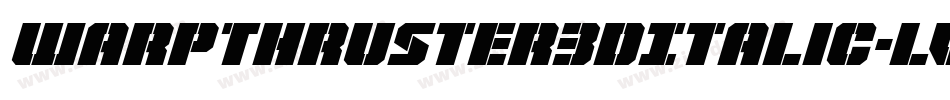 WarpThruster3DItalic-lvRw字体转换