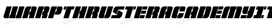 WarpThrusterAcademyItalic-BMrw字体转换