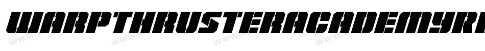 WarpThrusterAcademyRegular-RWlE字体转换