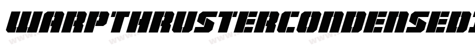 WarpThrusterCondensedItalic-MgXP字体转换
